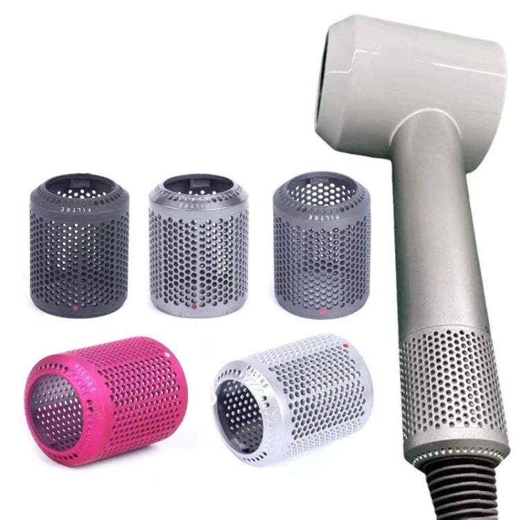 2 PCS Outer Cover Dust Filter for Dyson Hair Dryer HD01/HD03/HD08, Outer Filter Cover Rose Red, Outer Filter Cover Black, Outer Filter Cover Gray, Outer Filter Cover Red, Outer Filter Cover Grey, Outer Filter Cover Silver