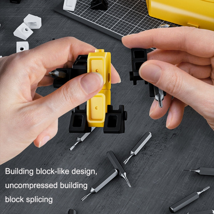 JAKEMY JM-8185 69 In 1 Building Block Toy Screwdriver Tool Set(Yellow)