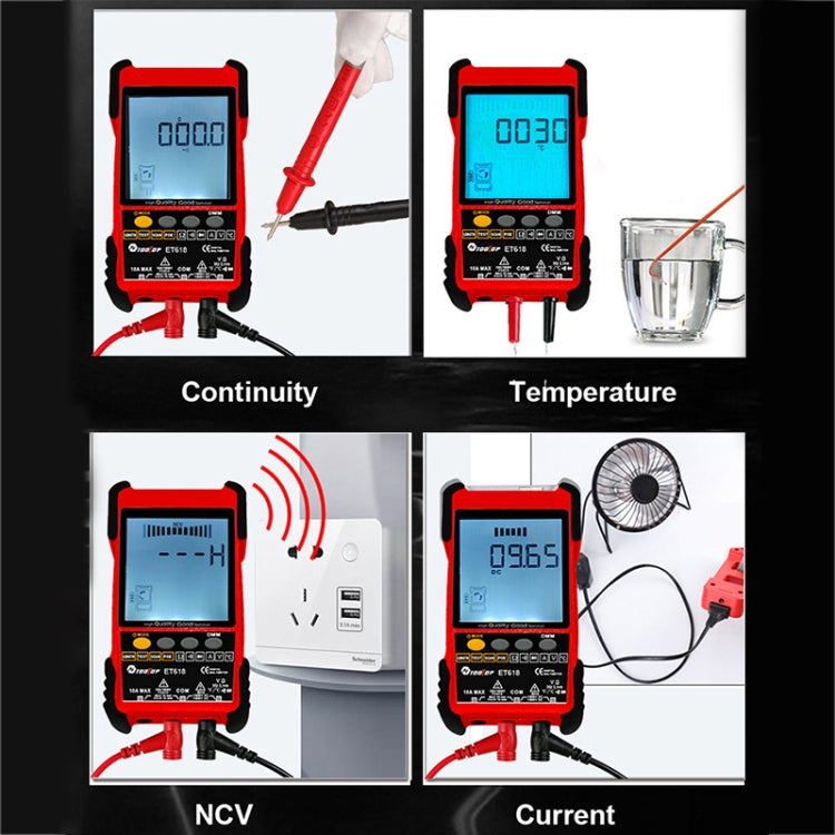 Rechargeable Adjustable Network Cable Tester Wire Tracker POE Cable Tester, ET618 (Red), ET616 (Red)