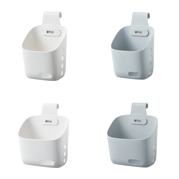 Ffcat Kitchen Sundries Storage Hanging Basket Bathroom Storage Basket, Color: 55209 White