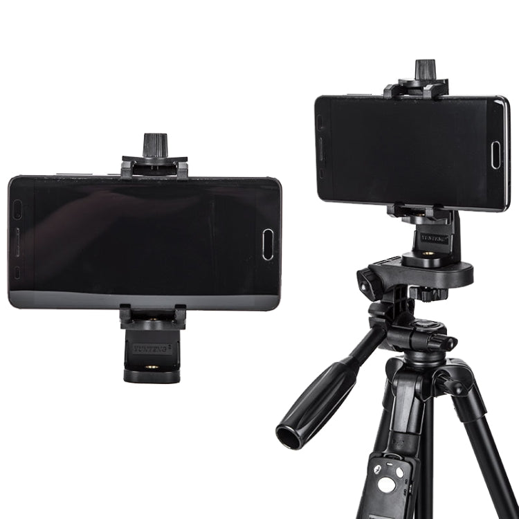 YUNTENG Tripod PTZ Adapter Aelfie Rod Live Broadcast Bracket Fixing Clip