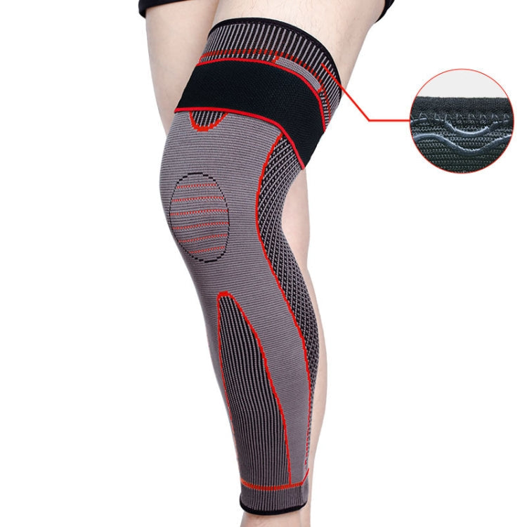 Nylon Knitted Riding Sports Extended Knee Pads, L