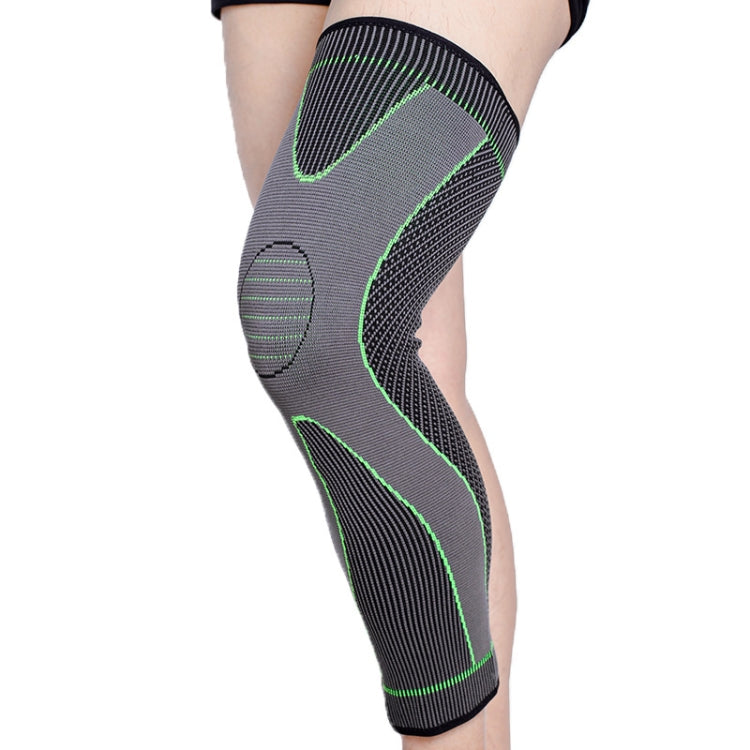 Nylon Knitted Riding Sports Extended Knee Pads, XL