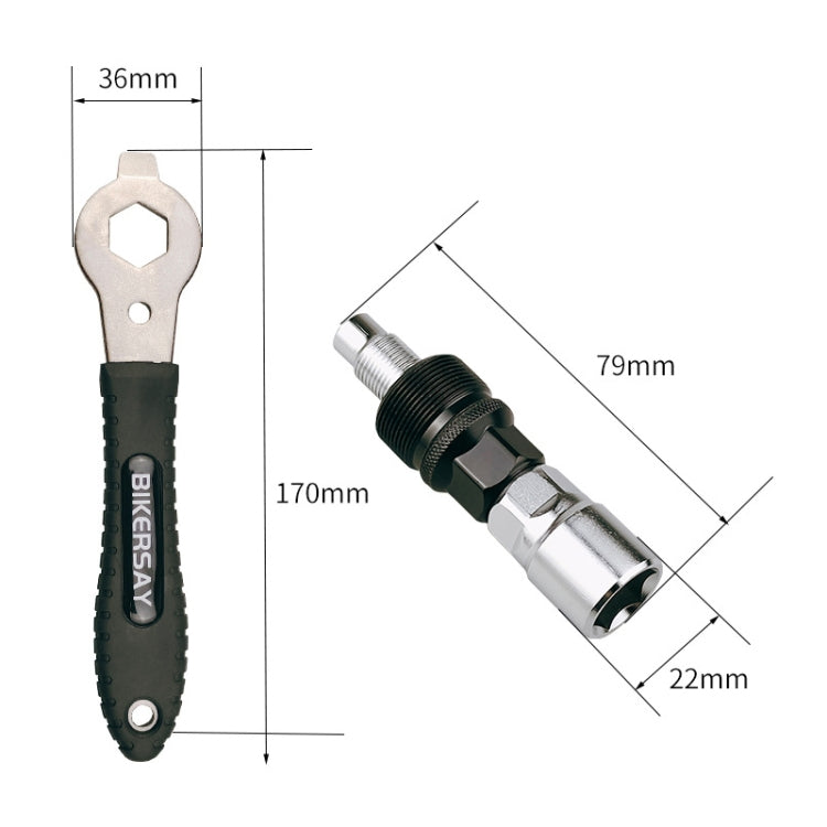 BIKERSAY Bicycle Disc Crank Rama Removal Tool, Model: BT015T