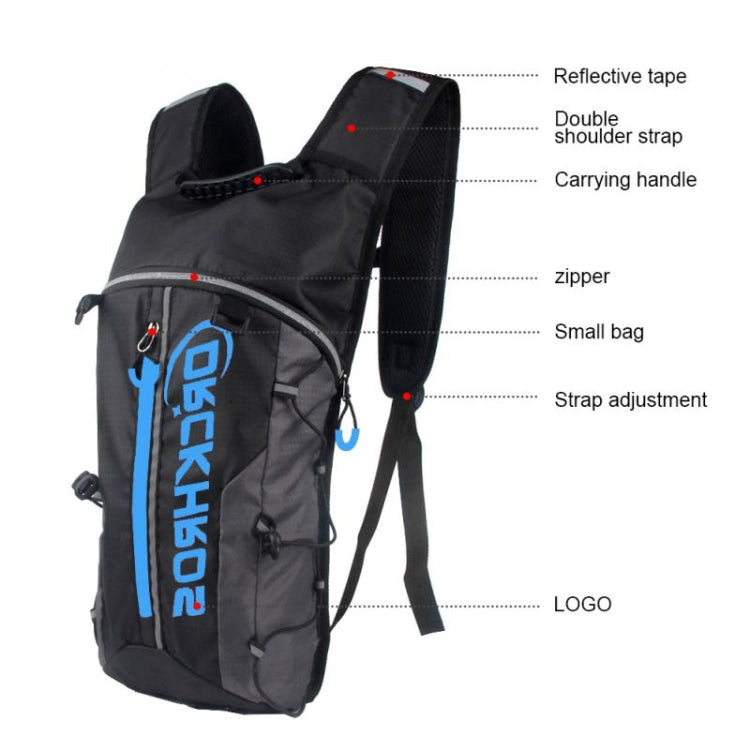 DRCKHROS DH115 Outdoor Running Sports Cycling Water Bag Backpack, Color: Black Green