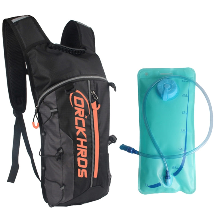 DRCKHROS DH115 Outdoor Running Sports Cycling Water Bag Backpack, Color: Black Orange+Water Bag