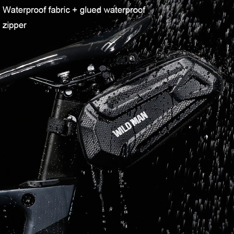 WILD MAN XT7 1.2L Mountain Bike EVA Hard Shell Waterproof Wear-resistant Tail Bag(Sun Pattern Style)
