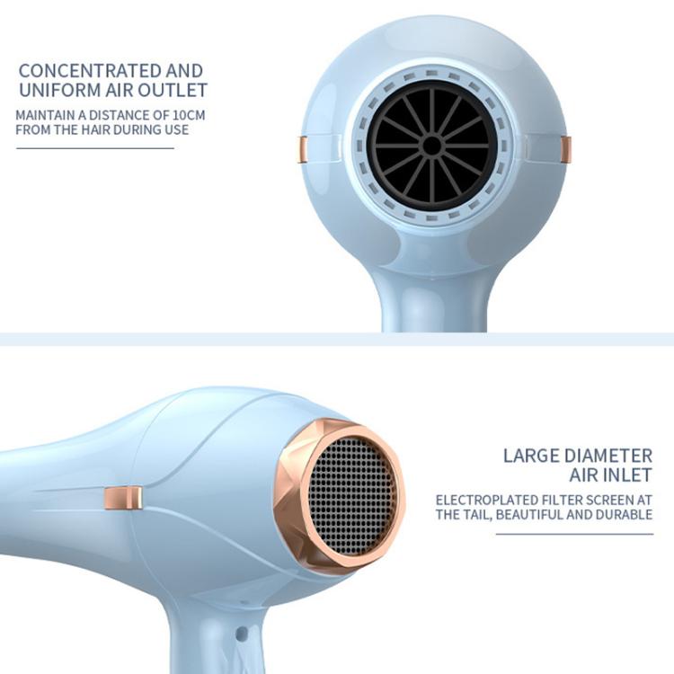 SENBAILU Household Blue Light Hot Cold Wind High Power Hair Dryer, Size: JP Plug(White)