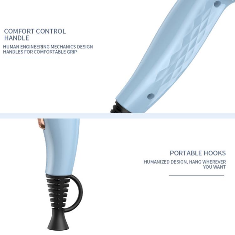 SENBAILU Household Blue Light Hot Cold Wind High Power Hair Dryer, Size: JP Plug(Black)