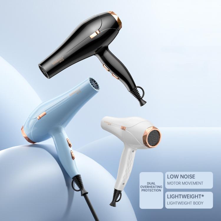SENBAILU Household Blue Light Hot Cold Wind High Power Hair Dryer, Size: JP Plug(White)