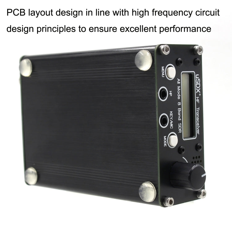Usdr Usdx + V2 Plus 8 Band SDR Full Mode HF SSB QRP High Frequency Transceiver, Spec:, EU Plug, US Plug