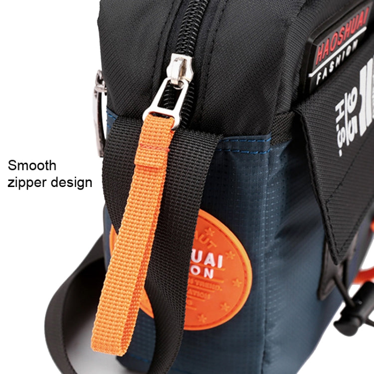 HAOSHUAI 204 Sports Leisure Men Outdoor Waterproof Nylon Shoulder Bag, 204 Army Green, 204 Brick Red, 204 Light Blue, 204 Dark Blue, 204 Black, 204 Grey