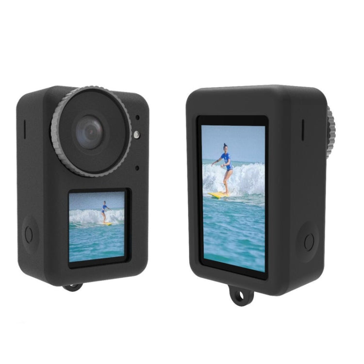 For DJI Osmo Action 3 Silicone Protective Case Lens Cap, Silicone (Black), Silicone (Red), Silicone (Blue)