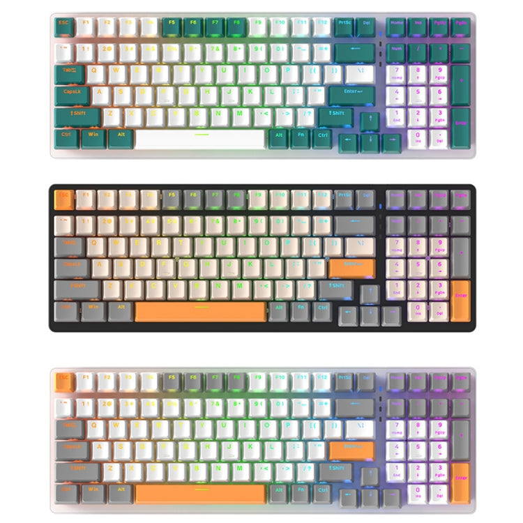 ZIYOU LANG  K3 100 Keys Game Glowing Wired Mechanical Keyboard, Cable Length: 1.5m, Style:, K3 Water Green Version Green Axis, K3  Water Green Version Red Axis, K3 Bee Version Red Axis, K3 Micro Light Hot Plug Version Red Axis                          ...