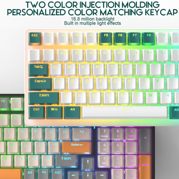 ZIYOU LANG  K3 100 Keys Game Glowing Wired Mechanical Keyboard, Cable Length: 1.5m, Style:, K3 Water Green Version Green Axis, K3  Water Green Version Red Axis, K3 Bee Version Red Axis, K3 Micro Light Hot Plug Version Red Axis                          ...