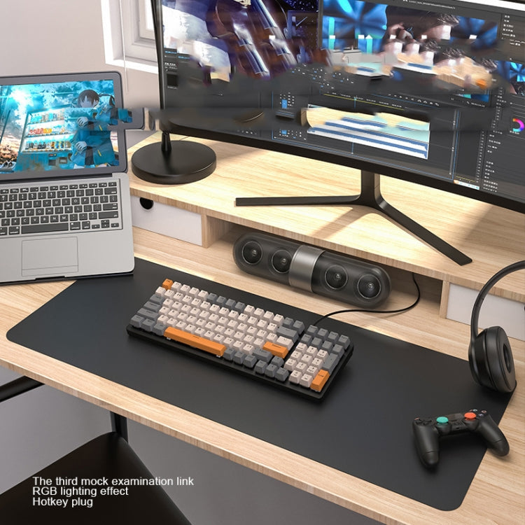 ZIYOU LANG  K3 100 Keys Game Glowing Wired Mechanical Keyboard, Cable Length: 1.5m, Style:, K3 Water Green Version Green Axis, K3  Water Green Version Red Axis, K3 Bee Version Red Axis, K3 Micro Light Hot Plug Version Red Axis                          ...