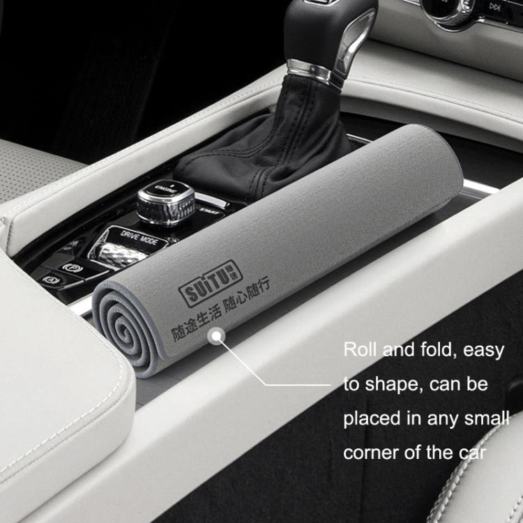 SUITU ST-9000 2pcs Double Suede Car Cleaning Towel Dry Washing Cloth, Size: 40x40cm