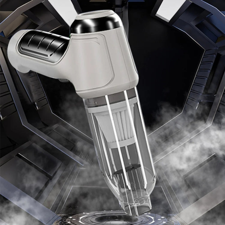 SUITU Car Wireless Wet And Wet Charging Handheld Vacuum Cleaner, Style: Basic Gray White