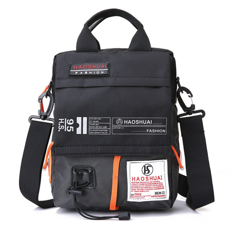 HAOSHUAI 206-1 Men Handheld Crossbody Bag Outdoor Waterproof Cloth Bag, 206-1 Dark Blue, 206-1 Black, 206-1 Army Green, 206-1 Grey, 206-1 Brick Red, 206-1 Light Blue