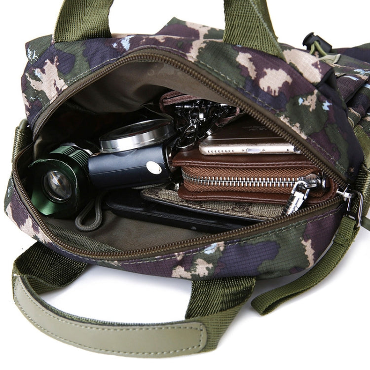 HAOSHUAI 206-1 Men Handheld Crossbody Bag Outdoor Waterproof Cloth Bag, 206-1 Dark Blue, 206-1 Black, 206-1 Army Green, 206-1 Grey, 206-1 Brick Red, 206-1 Light Blue