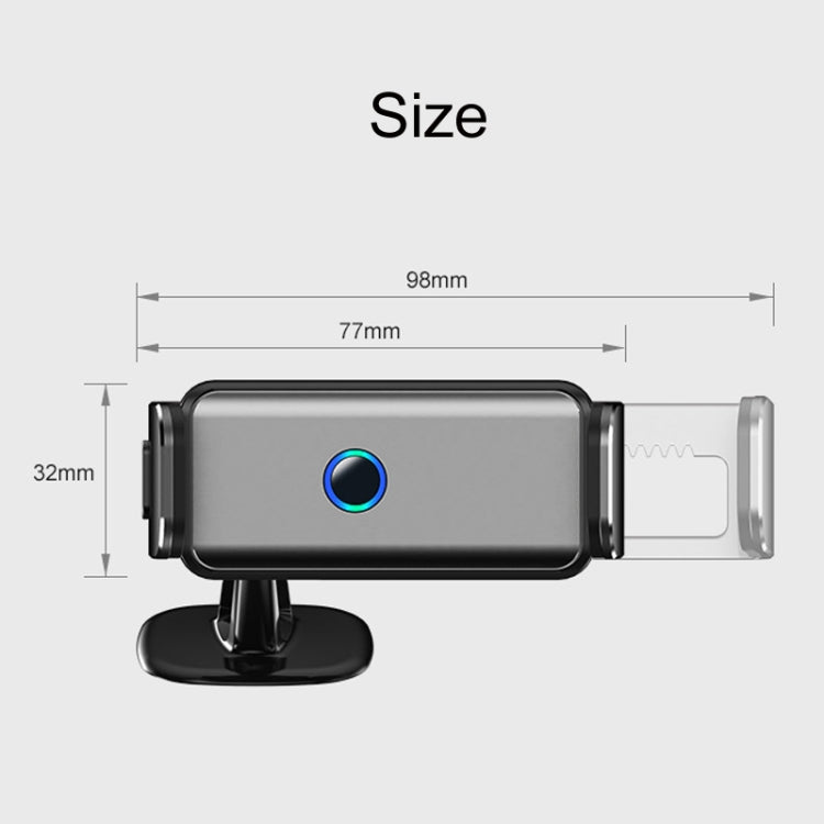 Car Air Outlet Smart Navigation Electric Mobile Phone Holder, Color: 660 Gray