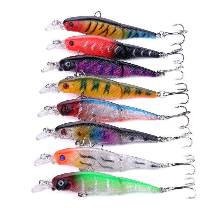 HENGJIA JM010 9cm 7g 2 Sections Bionic Bait With Beads Diving Mino Fake Bait(8)