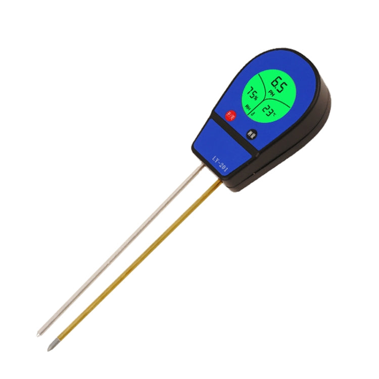 LY201 Soil PH Testing Instrument Moisture and Humidity Tester Gardening Planting Thermometer, LY201