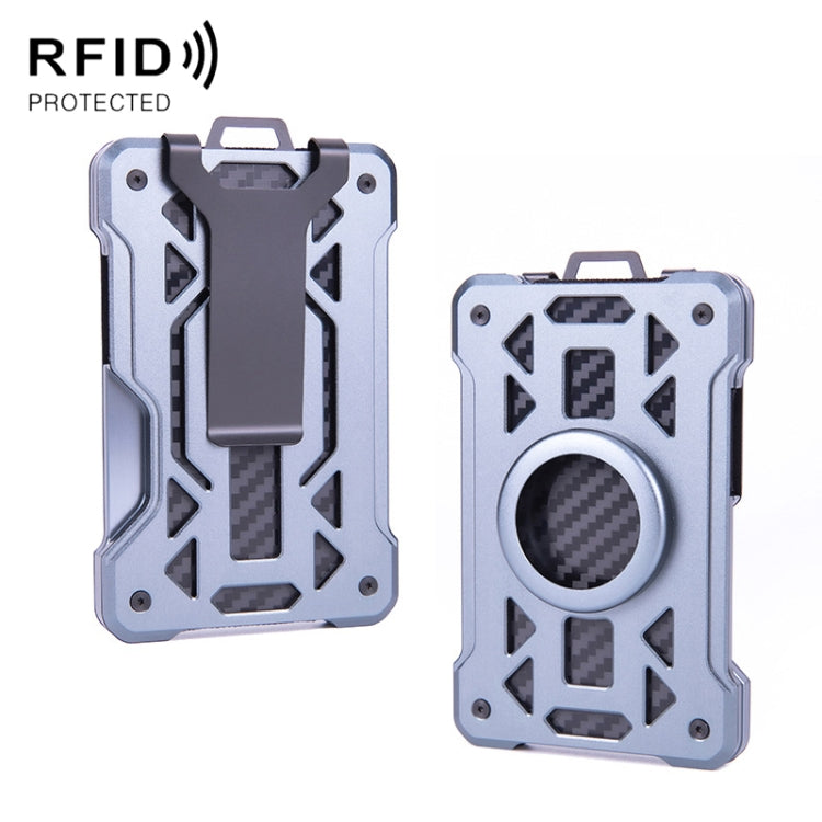 For AirTag 2nd Gen / AirTag 1st Gen Card Holder Metal Anti-Theft RFID Wallet, ak-4 B Gray, ak-4 A Black, ak-4 A Blue, ak-4 A  Silver, ak-4 A  Gray, ak-4 B  Black, ak-4 B Silver, ak-4 B Blue