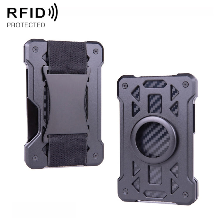 For AirTag 2nd Gen / AirTag 1st Gen Card Holder Metal Anti-Theft RFID Wallet, ak-4 B Gray, ak-4 A Black, ak-4 A Blue, ak-4 A  Silver, ak-4 A  Gray, ak-4 B  Black, ak-4 B Silver, ak-4 B Blue