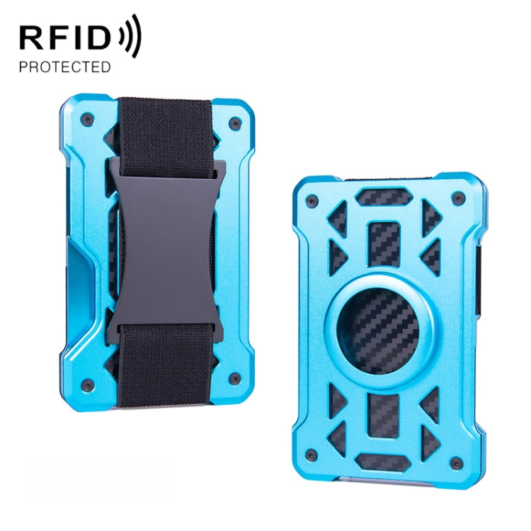 For AirTag 2nd Gen / AirTag 1st Gen Card Holder Metal Anti-Theft RFID Wallet, ak-4 B Gray, ak-4 A Black, ak-4 A Blue, ak-4 A  Silver, ak-4 A  Gray, ak-4 B  Black, ak-4 B Silver, ak-4 B Blue