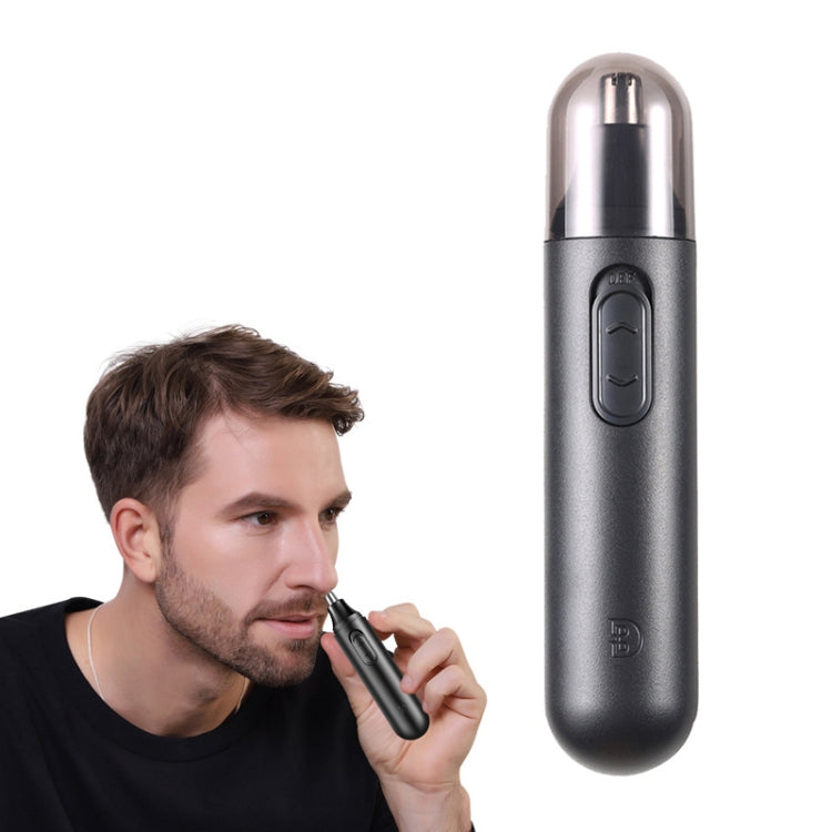 Detachable Washable Electric Nose Hair Trimmer(Black)