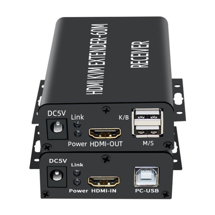 BW-HKE60A HDMI 60m KVM With USB Extender Support POE Single-End Power Supply With US Plug, BW-HKE60A