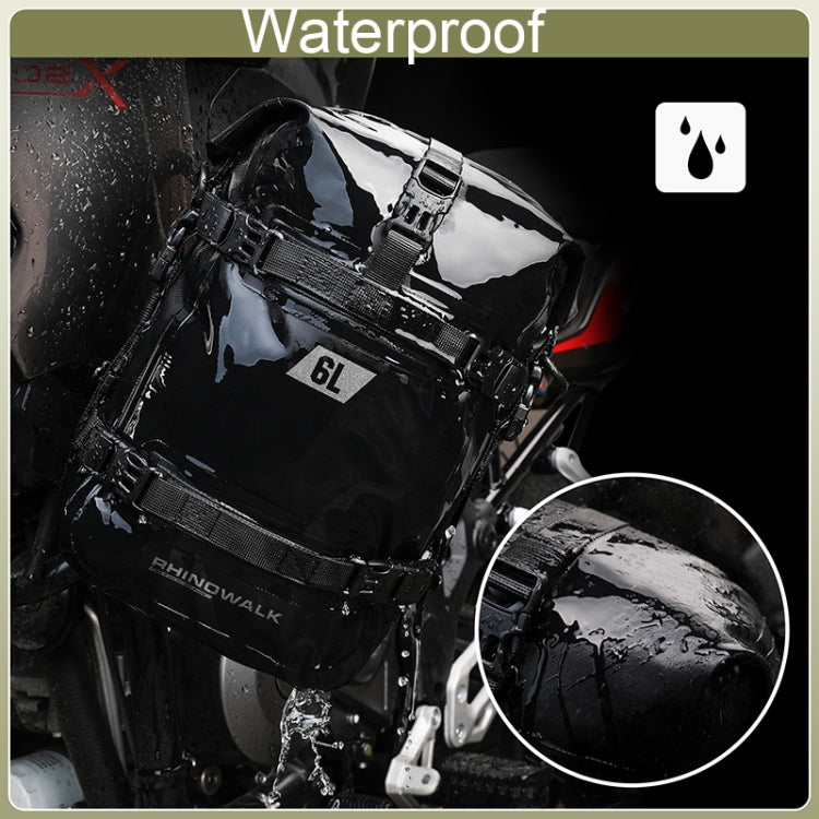 Rhinowalk MT2206 6L Waterproof Motorcycle Bumper Bag Outdoor Riding Bag(Black)