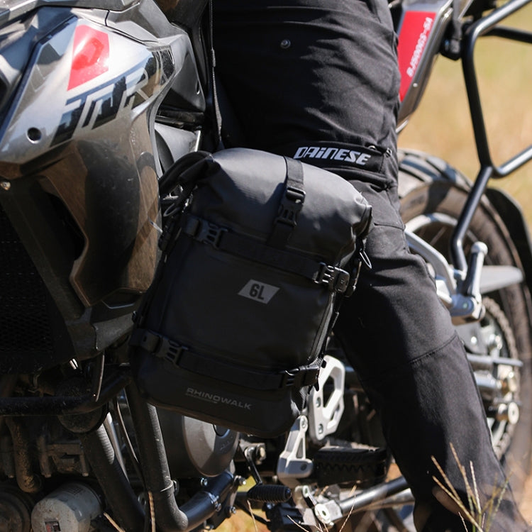 Rhinowalk MT2206 6L Waterproof Motorcycle Bumper Bag Outdoor Riding Bag(Black)