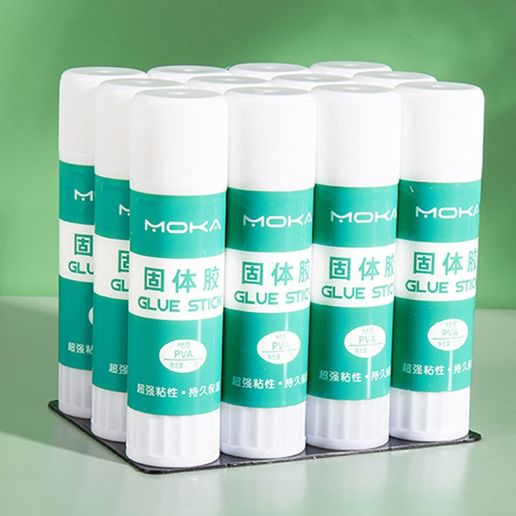 12pcs 21g MOKA Solid Glue Student Stationery Children Handmade Solid Glue Stick