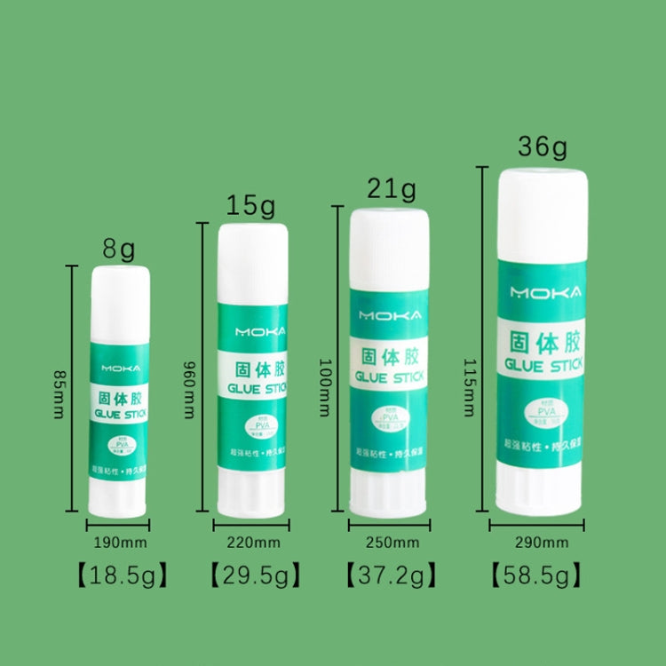 12pcs 21g MOKA Solid Glue Student Stationery Children Handmade Solid Glue Stick