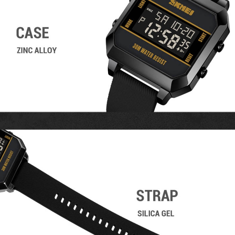 SKMEI 1848 Fashion Multifunctional Student Sports Waterproof Men Watch, 1848(Red), 1848(Black), 1848(Yellow)