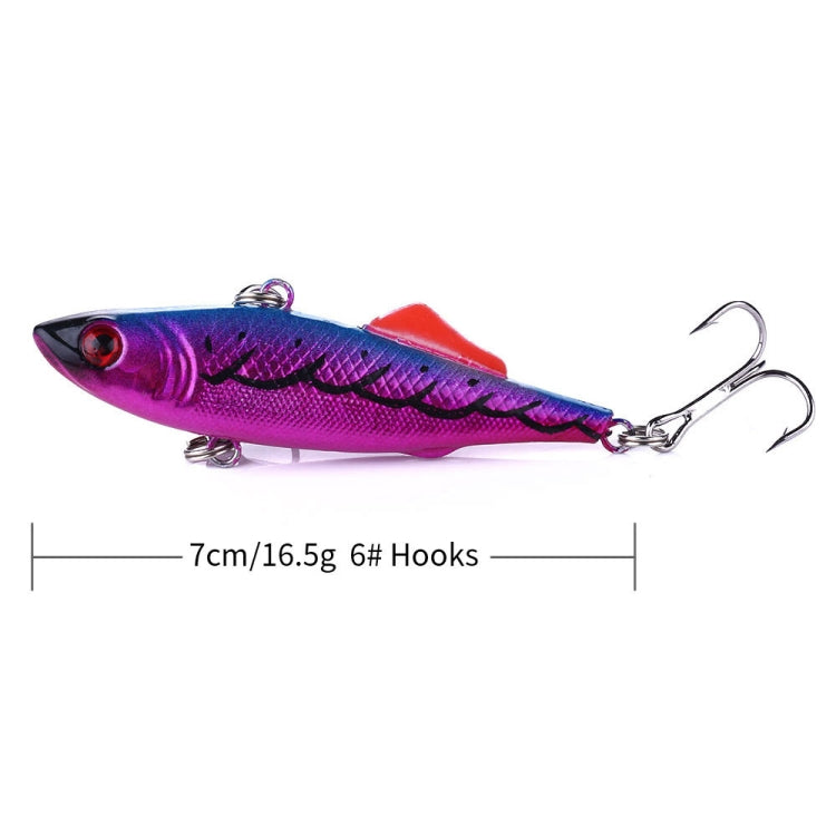 HENGJIA VI032 Full Swimming Layer VIB Fake Bait Plastic Fish Bait, Size: 7cm 16.5g(5)