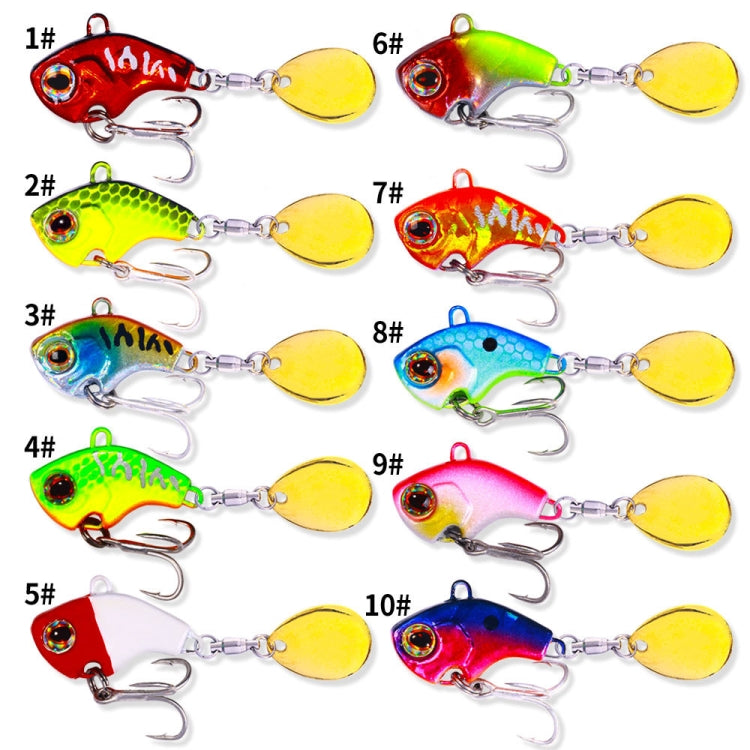 HENGJIA VIB035 Small Whirlwind Sequins Fake Bait Sinking Water VIB Lure, Size: 9g(6)