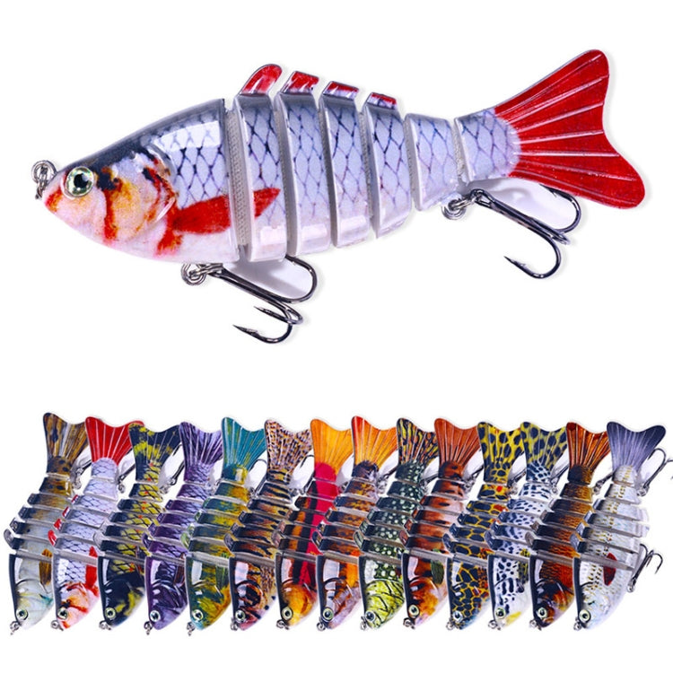 HENGJIA JM062 7 Section Fish Fake Lures VIB Minnow Fishing Lures, Size: 10cm 15g(5)