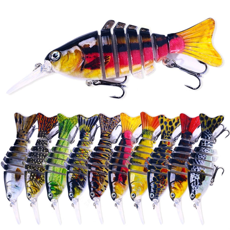 HENGJIA JM065 12cm Luya Fishing Gear Bait Multi-Section Fish Sinking Lure(10)