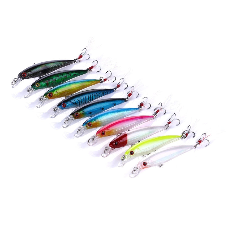 HENGJIA MI094 Simulation Laser Fake Lures Minnow Fishing Baits, Color: 9