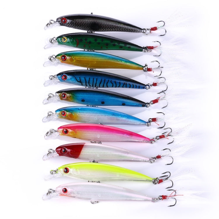 HENGJIA MI094 Simulation Laser Fake Lures Minnow Fishing Baits, Color: 10