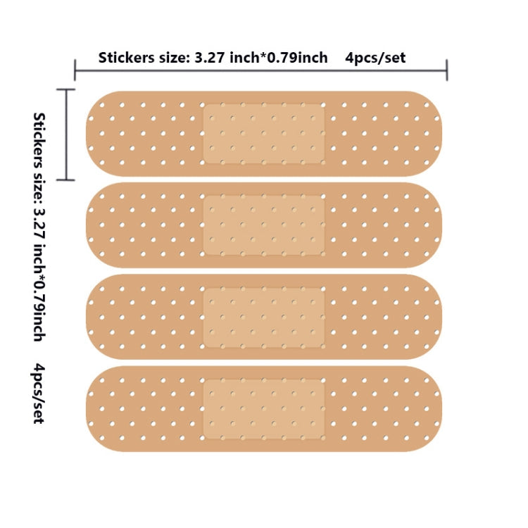 5sets Laptop Car Scratch Repair Band-Aid PVC Sticker, Band-Aid Sticker