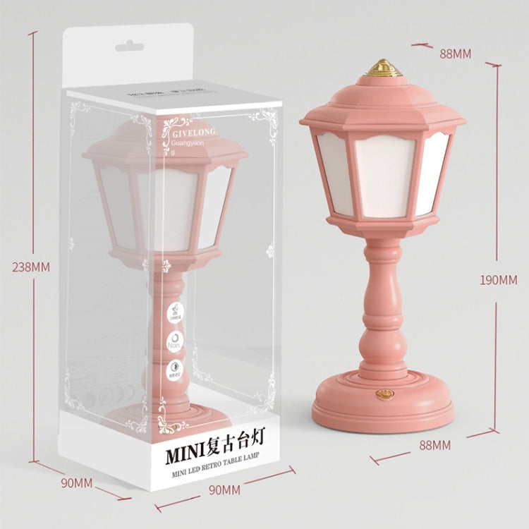 GIVELONG Retro Table Lamp USB Charging Small Night Light, Style: 320-2 Yellow