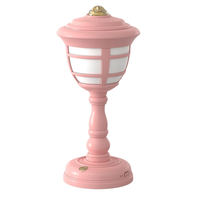 GIVELONG Retro Table Lamp USB Charging Small Night Light, Style: 322-1 Red