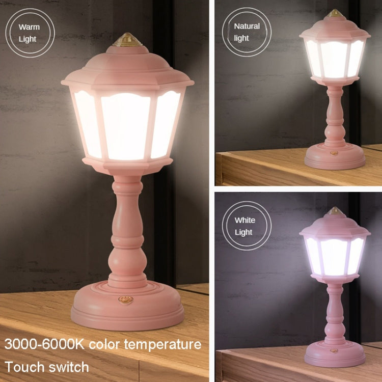 GIVELONG Retro Table Lamp USB Charging Small Night Light, Style: 322-4 Green