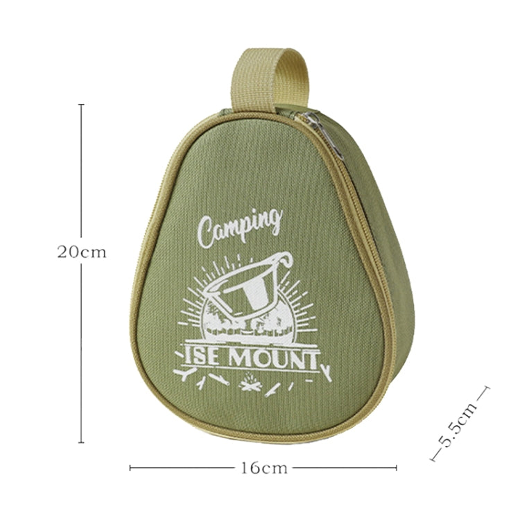 ISE MOUNT Outdoor Camping Syrah Bowl Storage Bag Large Capacity Camping Tote(Green)