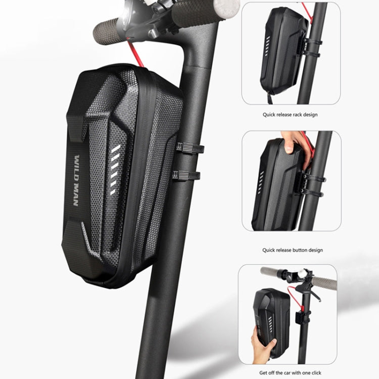 WILD MAN  ES8X Electric Scooter Bicycle Fast Disassembly Hanging Bag EVA Hard Shell Bag, Size: 2L(Black)