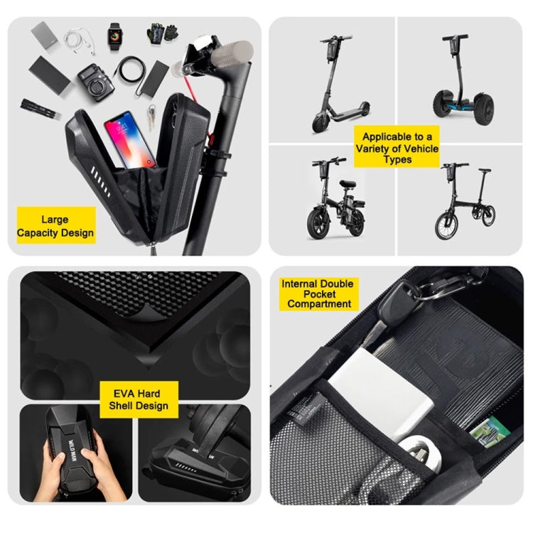 WILD MAN  ES8X Electric Scooter Bicycle Fast Disassembly Hanging Bag EVA Hard Shell Bag, Size: 2L(Black)